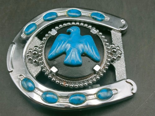 Western horseshoe eagle belt - horseshoe,