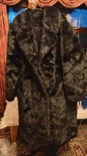Tissavel faux fur coat Black Luscious Look size 20 estimate