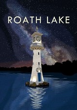 Cardiff roath lake giclée - lake,