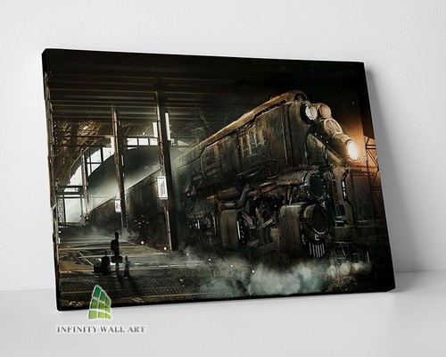 Futuristic steampunk train - futuristic,