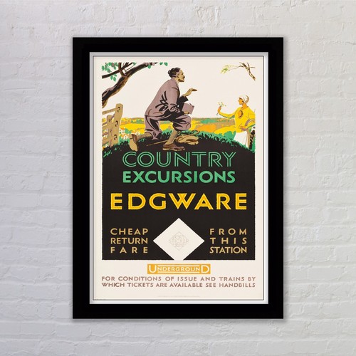 Framed vintage edgware - framed,