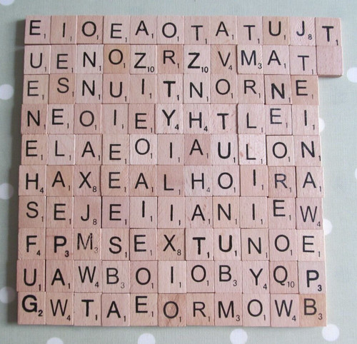 Job lot wooden - lot, alphabet