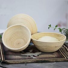 Round Banneton Bread Proofing Sourdough Proving Basket Dough Basket w/ Liner