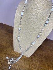 Vintage White Cream Beaded