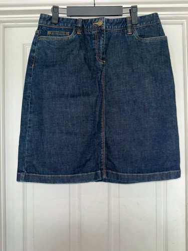 Boden dark wash denim skirt - boden,