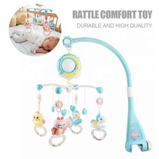 New Musical Crib Bed Bell Cot