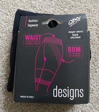 BNWOT Women's Gipsy Shaper Black Shorts Size Small / Medium / 12 Bum Shaper