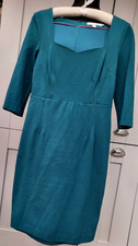 Ladies Jade Green Structured Dress From Boden Size 10