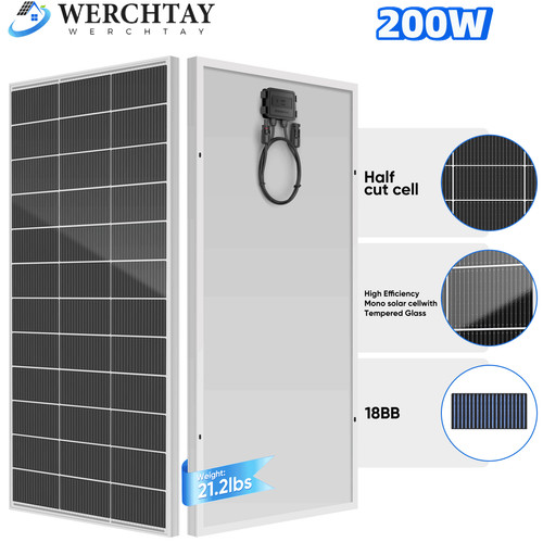 200w watt solar panel 12v - watt, mono