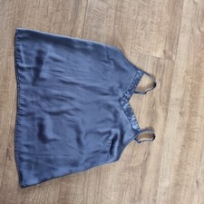Primark Secret possessions Camisole Pyjama Top Size XS 6 / 8 Navy Blue 