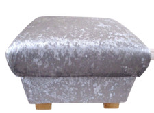 Silver Grey Crushed Velvet