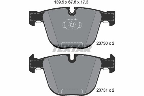 Brake pad set disc - brake, for
