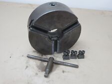 Tudor CONCENTRIC 9 1/2" 3 Jaw Bolt On Jaws Power Lathe Chuck With Chuck Key LC40