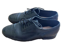 Bo-Bell Black leather girls Ladies lace-up school shoes size 3