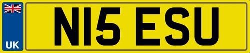 Nice initials number plate - nice,