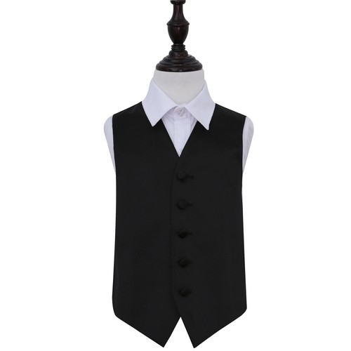 Black satin plain - satin, solid