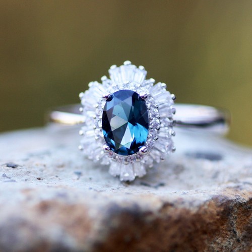 Lab made london blue topaz - lab,