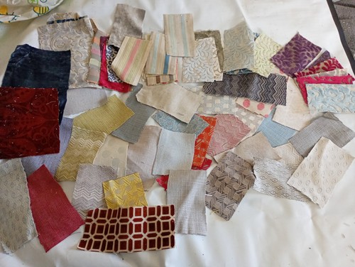 Small joblot fabric cuts - small,