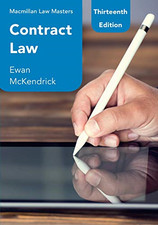 Contract Law (Macmillan Law Masters) - McKendrick, Ewan