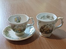 royal doulton brambly hedge miniature spring cup and saucer and beaker 1983