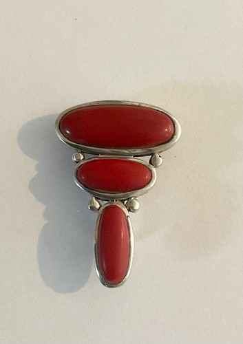 Vintage sterling silver red - sterling,