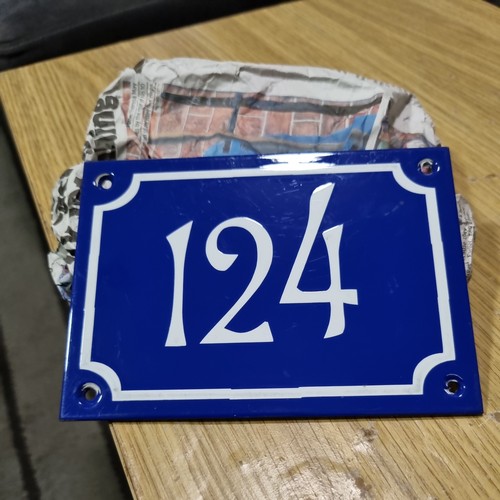 House number 124 - house, enamel