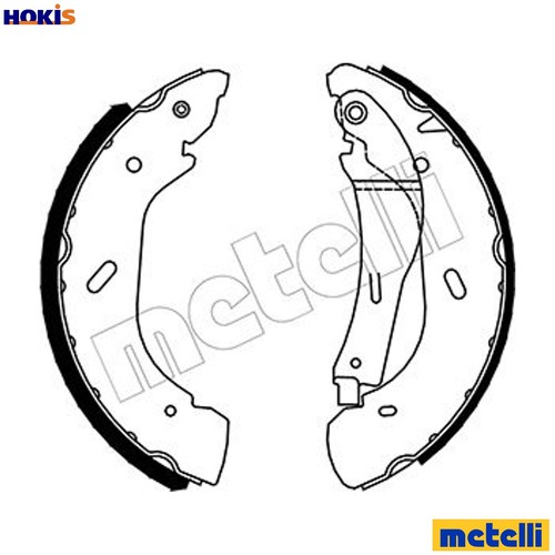Brake shoe set 0134 - brake,