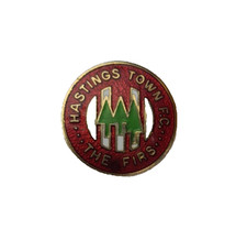 VTG HASTINGS TOWN F.C. NON-LEAGUE FOOTBALL CLUB BADGE By W REEVES