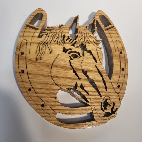 Handcrafted horseshoe horse - handcrafted,