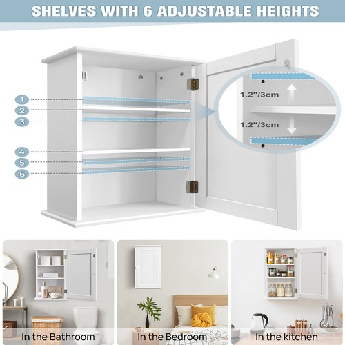 Wall mounted bathroom storage - wall,