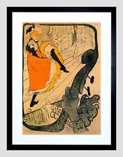 TOULOUSE LAUTREC JANE AVRIL OLD MASTER FRAMED ART PRINT MOUNT B12X345