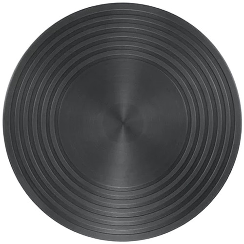 Black aluminum heat diffuser - black,