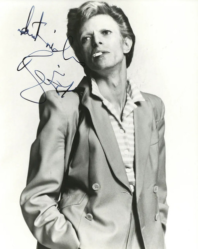 David bowie signed photograph - david,
