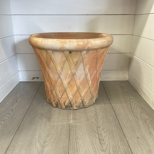 Large vintage terracotta pot - vintage,