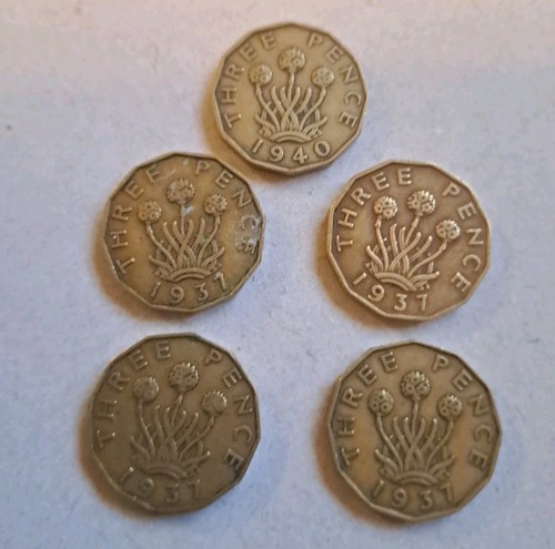 George three pence coin - vi,