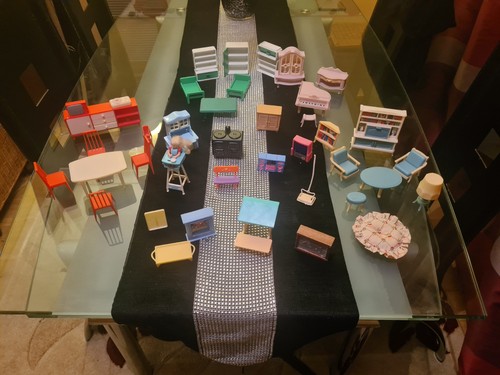 Vintage dolls house furniture - dolls,