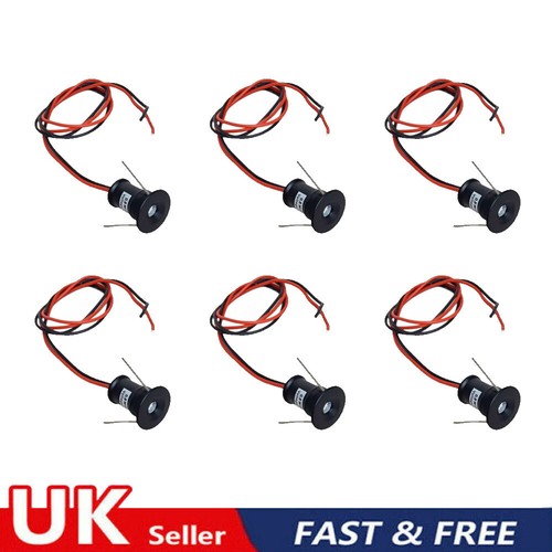 6pcs 12v small blue led - blue,