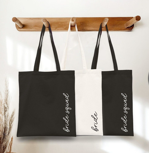 Black bride squad tote - black,