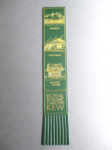 Leather bookmark royal botanic - bookmark,