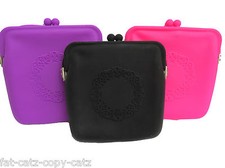18x18cm LADIES GIRLS FASHION SILICONE COSMETIC SHOULDER BAG HANDBAG CLUTCH PURSE