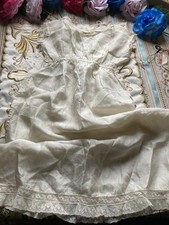 Antique/1900s/Cream Silk and Lace Child's Nightdress