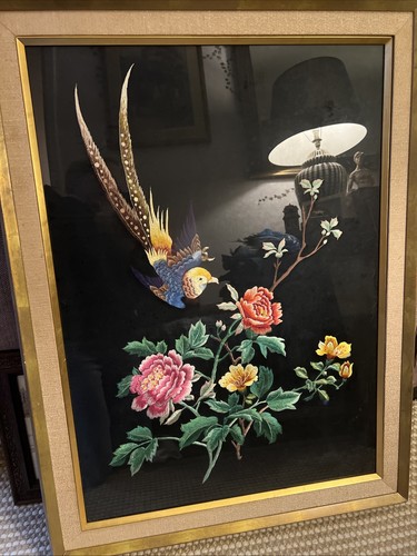 Huge chinese silk embroidered - huge,