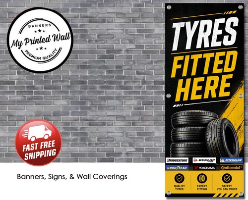 Tyres banner vertical outdoor - tyres,