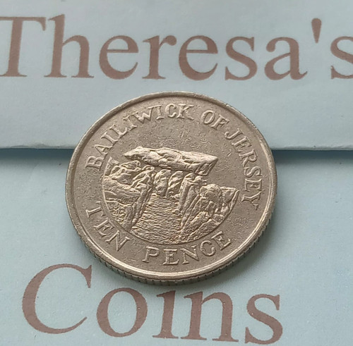 1992 10p bailiwick jersey - 10p,