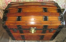 Antique Dome top wedding trunk