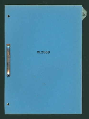 Honda xl250s factory - (1978-on),