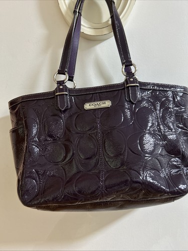 Coach purple embossed logo - purple,