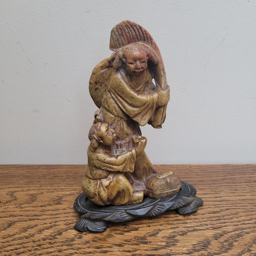 Chinese soapstone figure - chinese,
