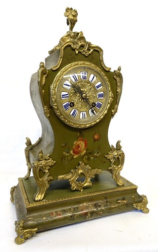 Antique ormolu french painted - antique,