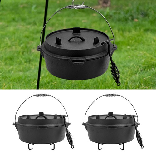 Cast iron dutch oven camping - oven,